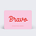 Carte de bienvenue Bravo Bicolore