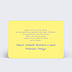Carte de bienvenue Valeurs Bicolore