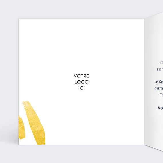 Carte de bienvenue Citation Encouragements Intérieur Gauche