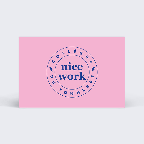 Carte de bienvenue Motivation Petit Format Recto