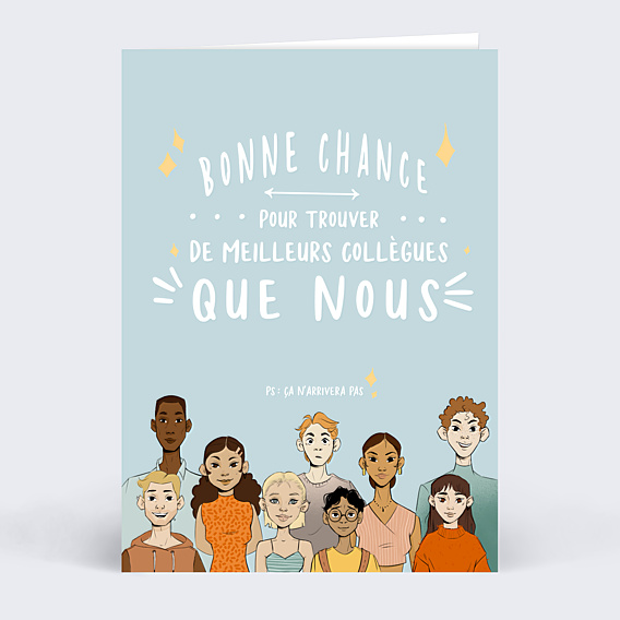 Carte de départ Bonne chance