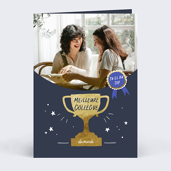 Carte de départ Meilleure Collègue