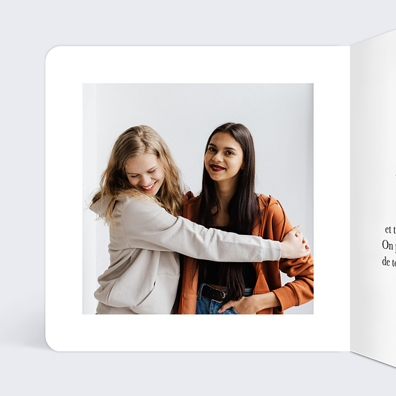 Carte bon rétablissement Fleurie Intérieur Gauche