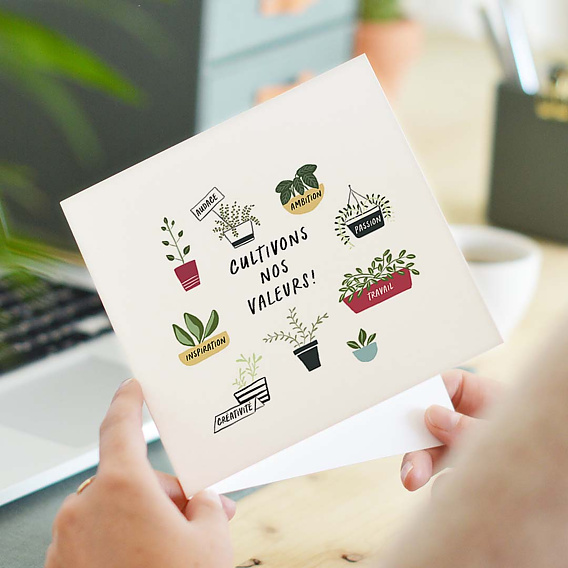 Carte de bienvenue Cultiver Valeurs Après 4