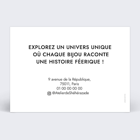 Carte postale publicitaire Bijoutier