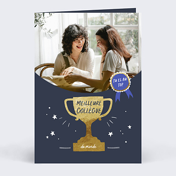 Carte de Vie d'Entreprise Meilleure Collgue