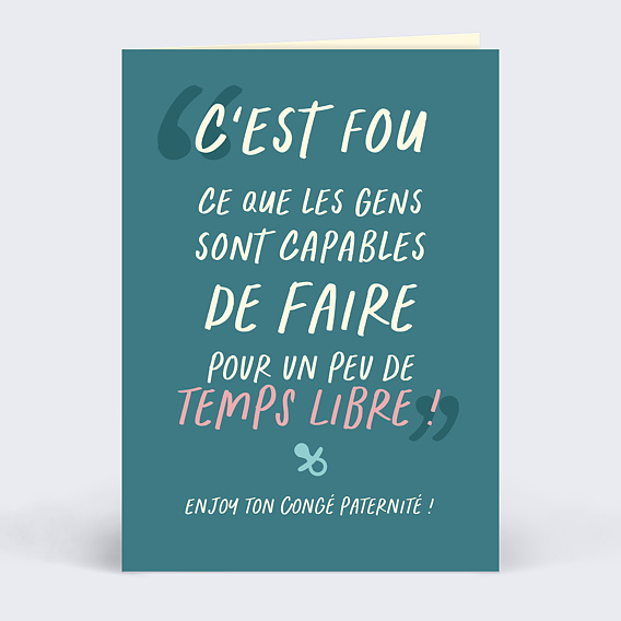 Carte de vie d'entreprise Temps Libre