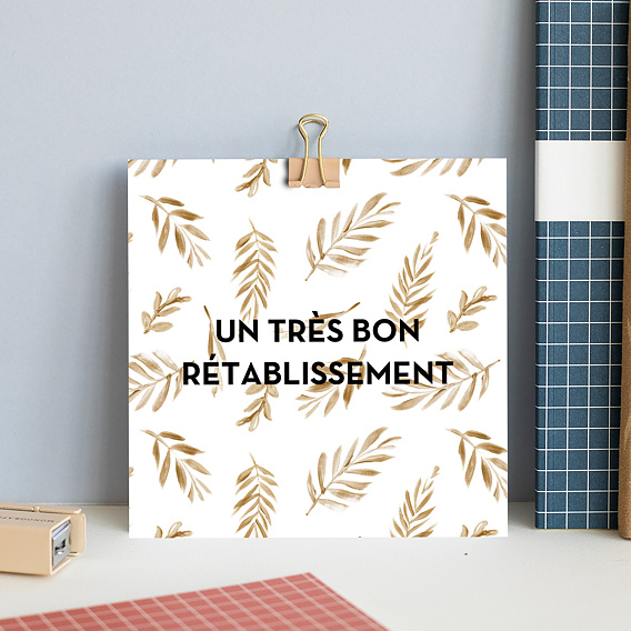 Carte de vie d'entreprise Un Très Bon Rétablissement