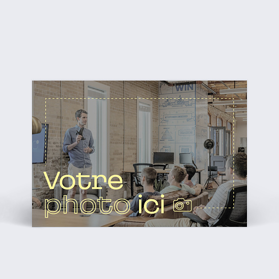 Carte de vie d'entreprise Votre Photo ici