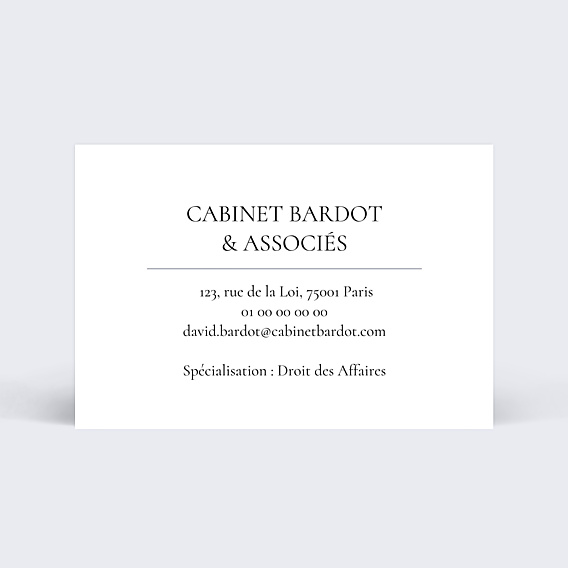 Carte de visite Avocat balance