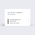 Carte de visite Logo Photo Verso