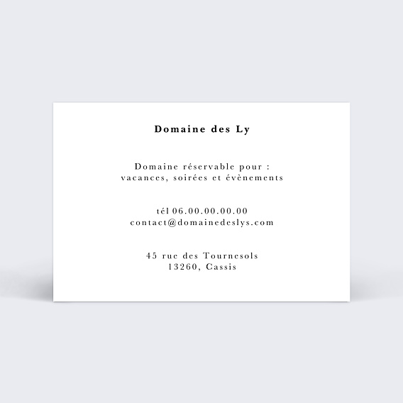 Carte de visite Gîte