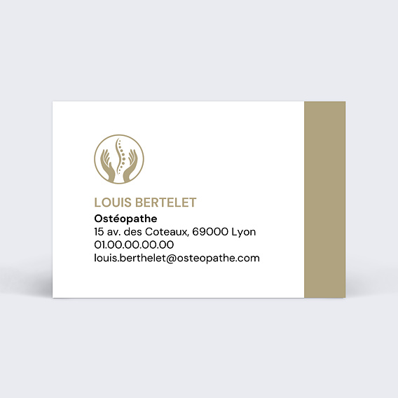 Carte de visite Ostéopathe Recto