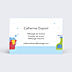 Carte de visite Ménage illustrative