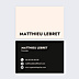 Carte de visite Simple