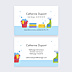 Carte de visite Ménage illustrative