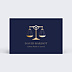 Carte de visite Avocat balance Recto