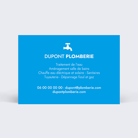 Carte de visite Service plombier