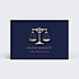 Carte de visite Avocat balance