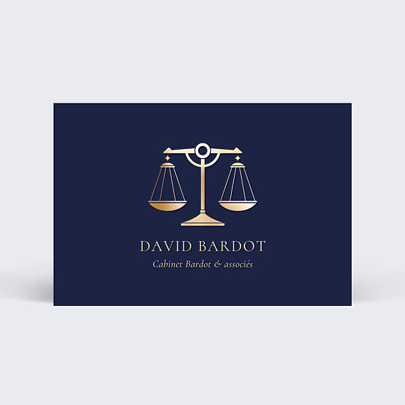 Carte de visite Avocat balance