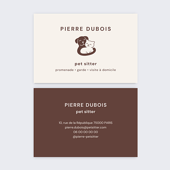 Carte de visite Pet sitter