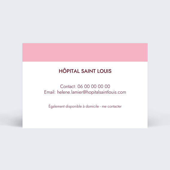 Carte de visite Blouse infirmière