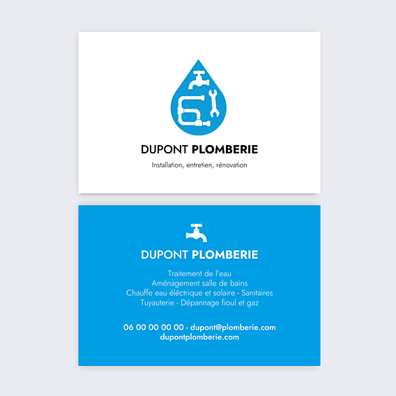 Carte de visite Service plombier