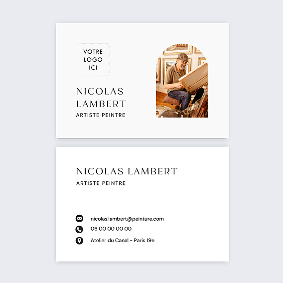Carte de visite Logo Photo