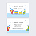 Carte de visite Ménage illustrative