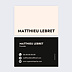 Carte de visite Simple