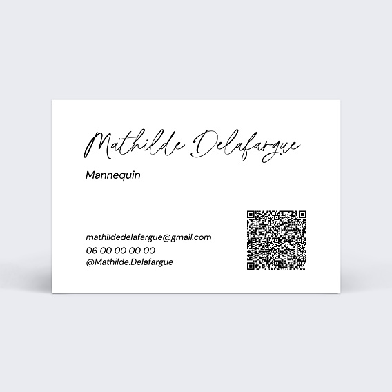 Carte de visite Mannequin