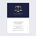 Carte de visite Avocat balance