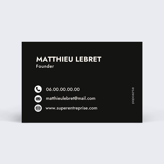 Carte de visite Simple Verso