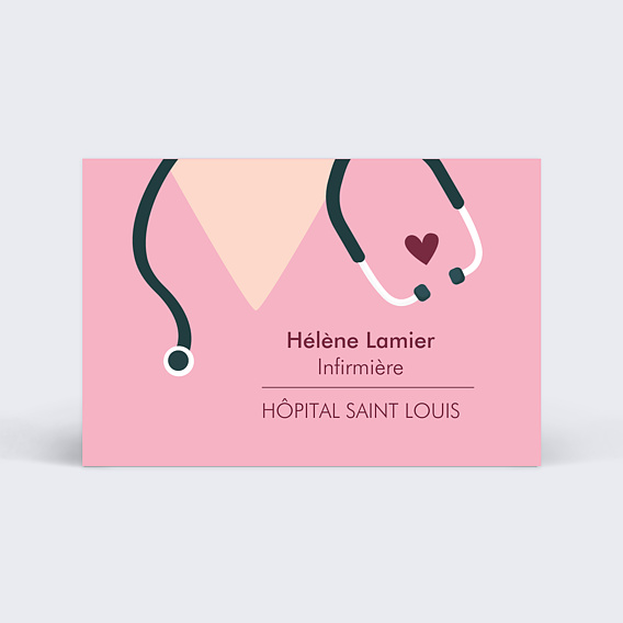 Carte de visite Blouse infirmière Recto