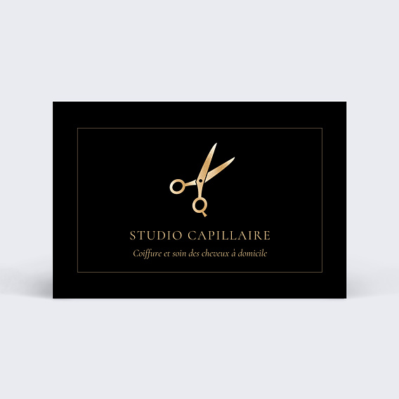 Carte de visite Coiffeur élégante Recto