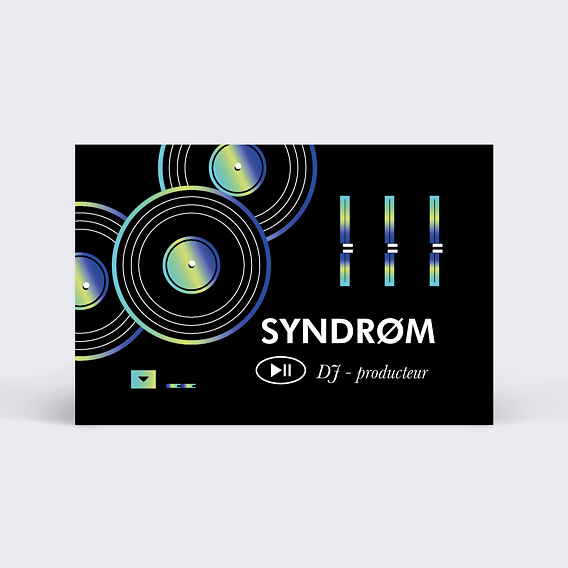 Carte de visite DJ Recto