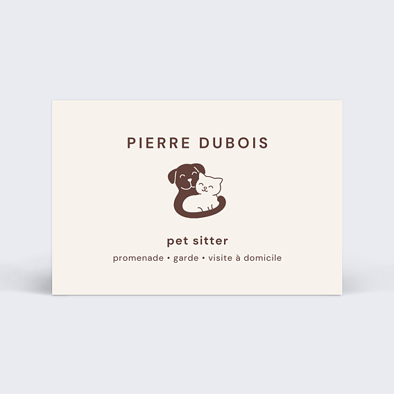 Carte de visite Pet sitter Recto