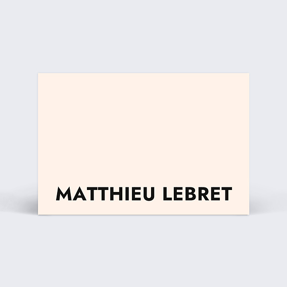 Carte de visite Simple Recto
