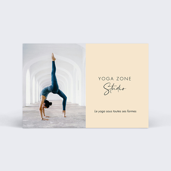 Carte de visite Yoga Recto