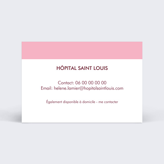 Carte de visite Blouse infirmière