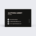 Carte de visite Simple Verso