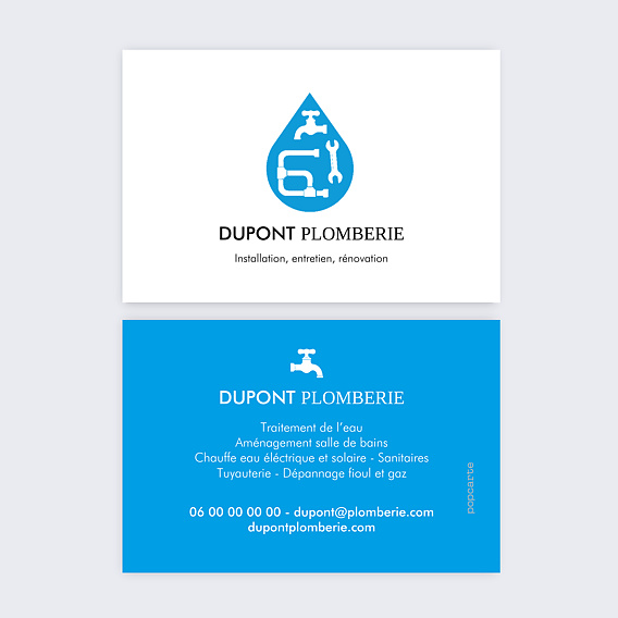Carte de visite Service plombier