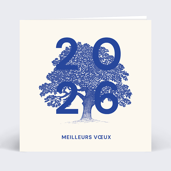 Carte de vœux entreprise Arbre de vie