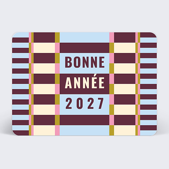Carte de vœux entreprise Bold stripes