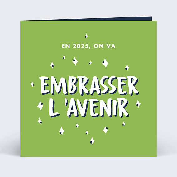 Carte de Vœux Entreprise Embrasser l'Avenir