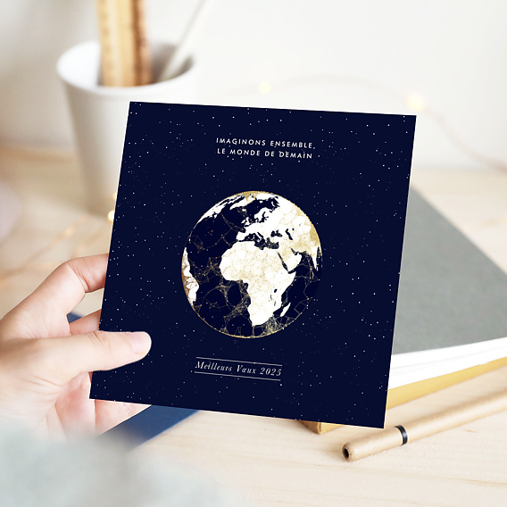 Carte de vœux entreprise Mondial