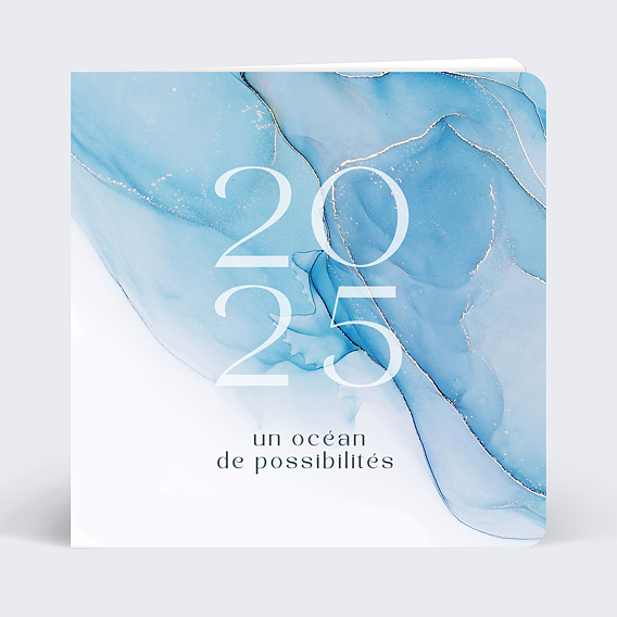 Carte de vœux entreprise Océan