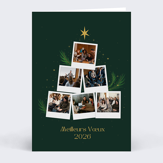 Carte de vœux entreprise Photos sapin