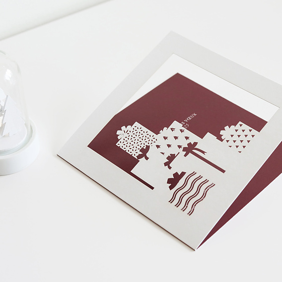 Carte de vœux entreprise Ribambelle de Cadeaux