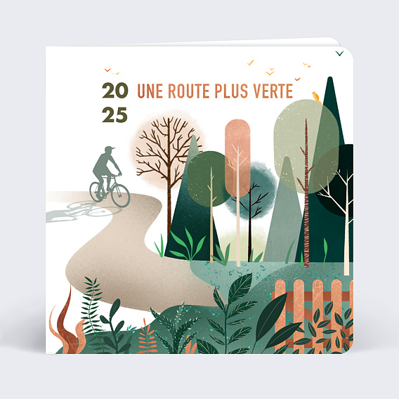 Carte de vœux entreprise Route Verte